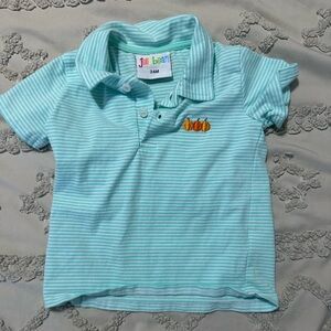 Jelly bean blue pumpkin polo